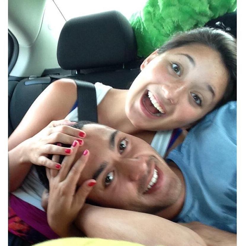 Riding in the car to Disney!