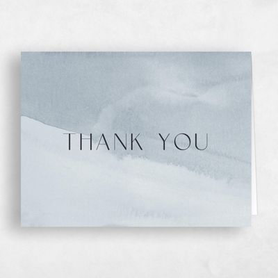 Ice, Blue Wedding Thank You - Povera Landscape
