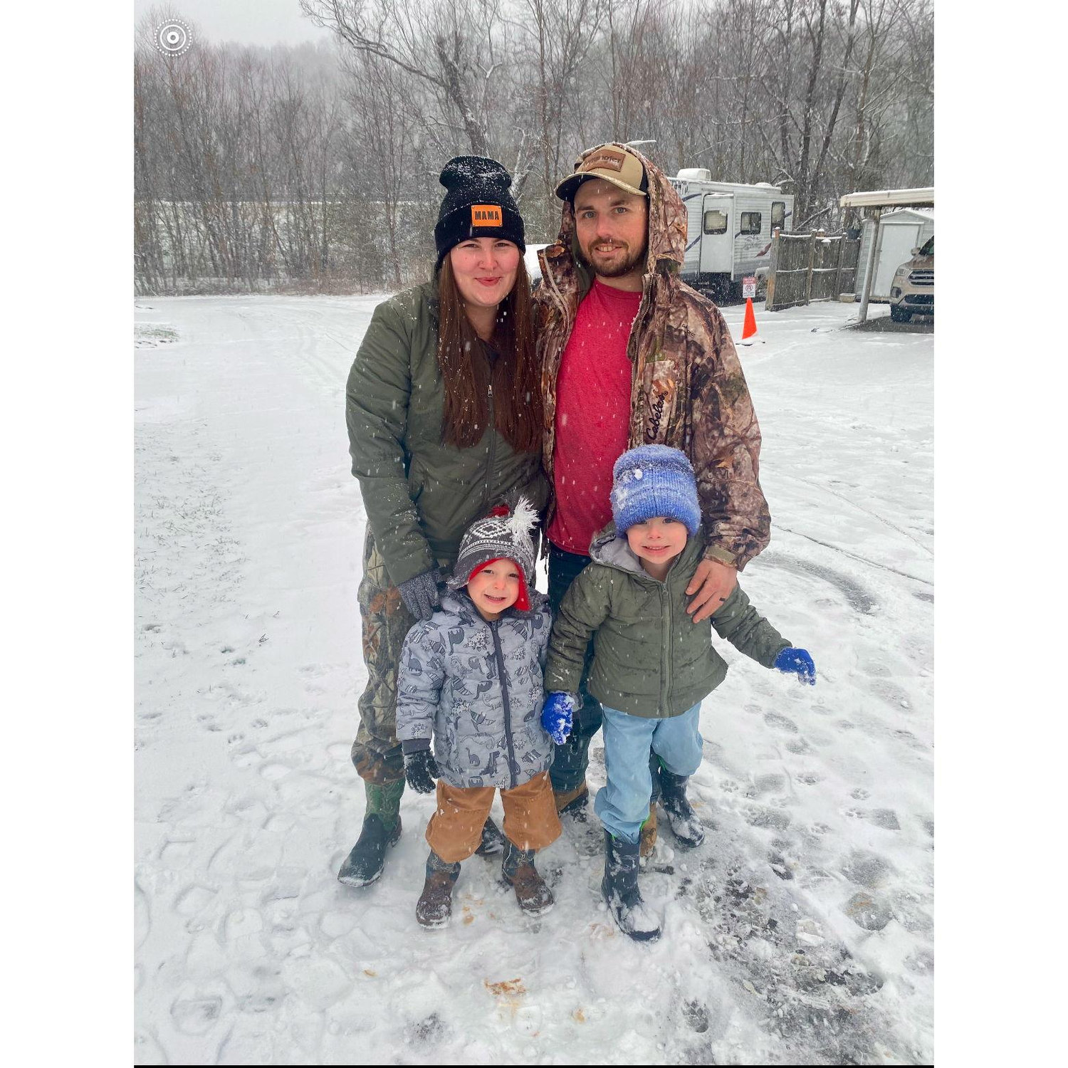 Our first snow day together
