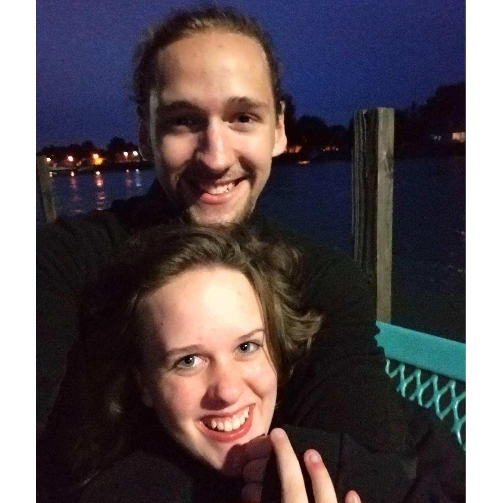 Our second date- the same place Orion proposed