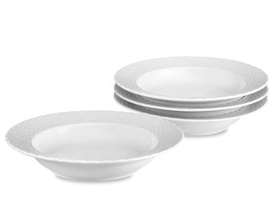 Pillivuyt Basketweave Porcelain Soup Plates