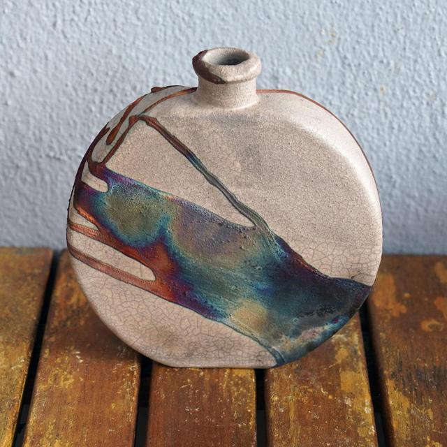 KUMO Ceramic Raku Vase - RAAQUU Basics pottery home décor handmade gift