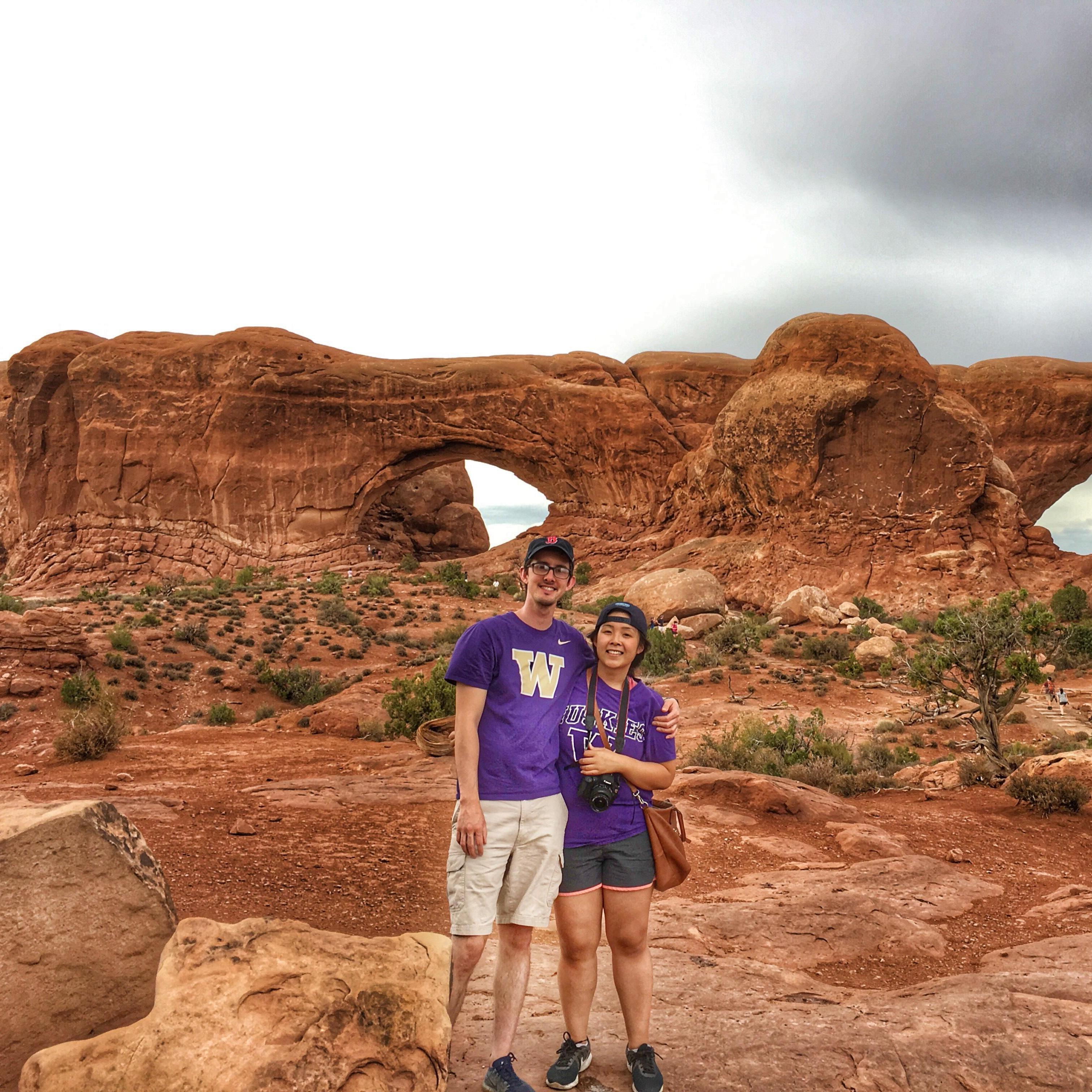 Visiting Arches National Park on our way to Denver