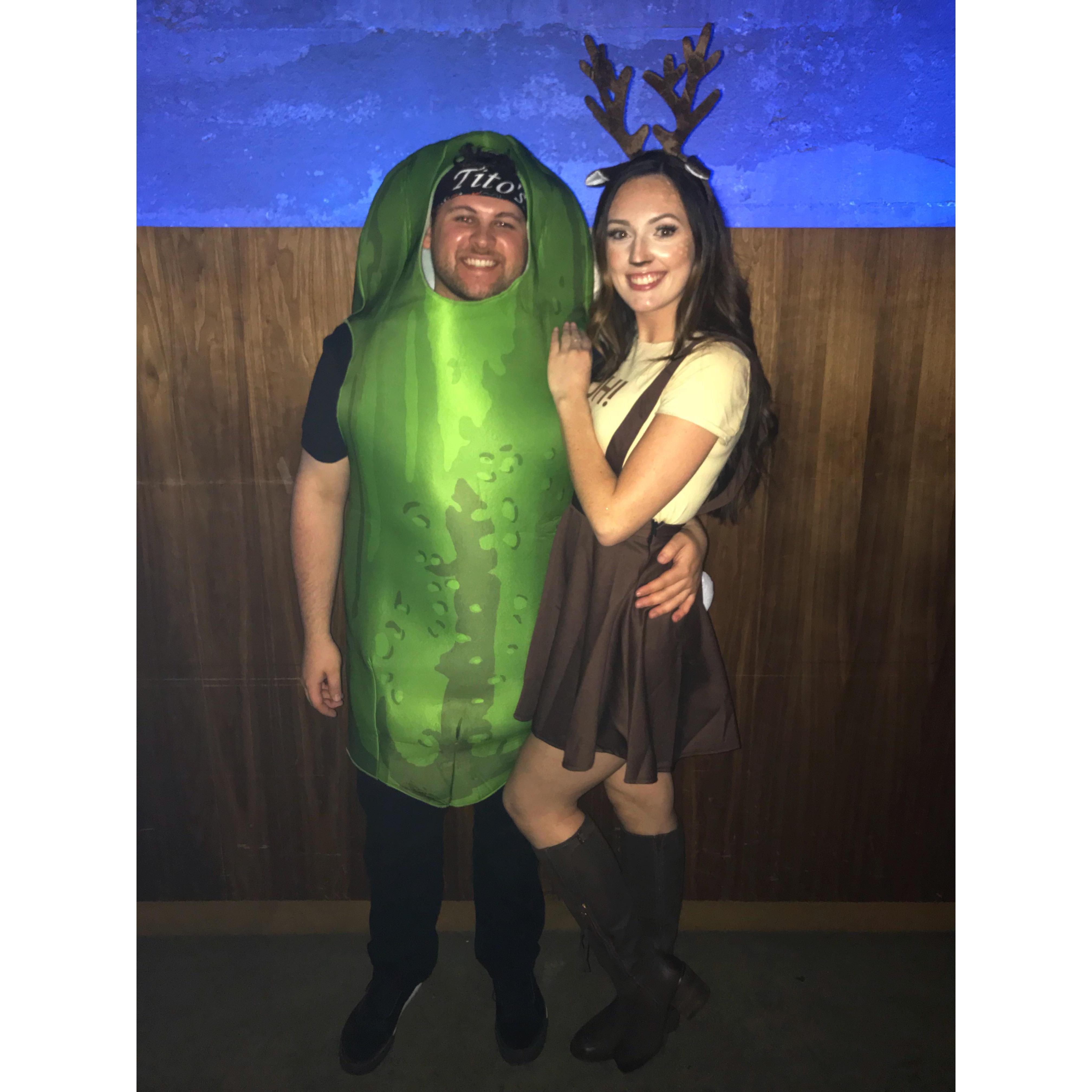 An iconic couples costume. IYKYK.