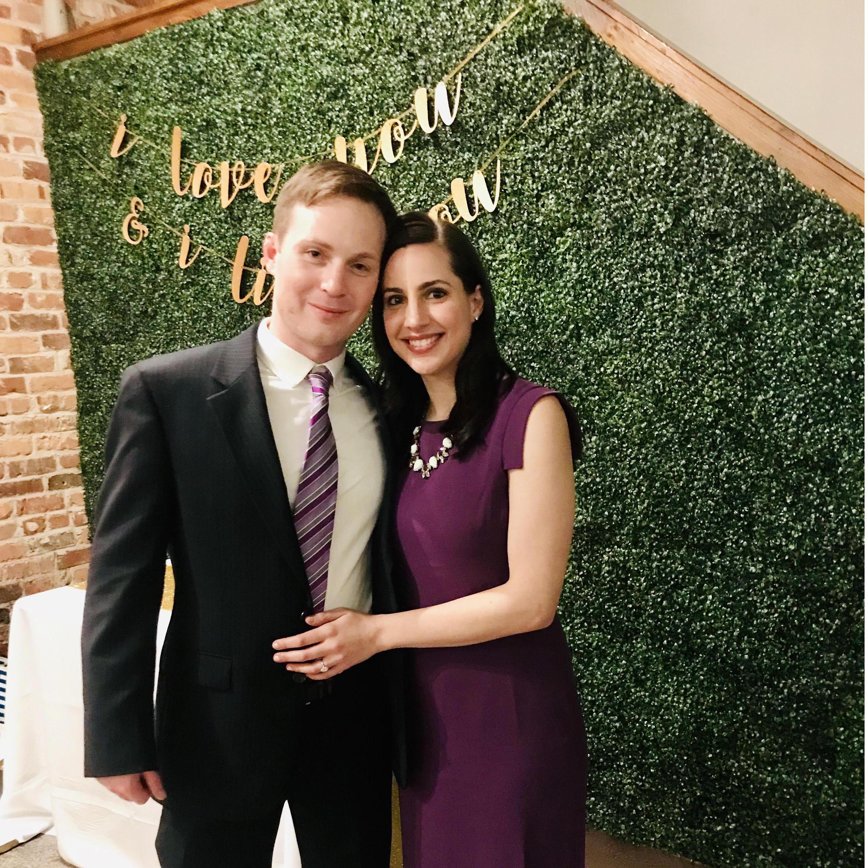 At a friend's wedding in Russ's hometown, Greenville, SC