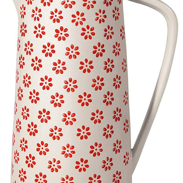 Bloomingville Pitcher Susie, red, stoneware, 28 fl oz