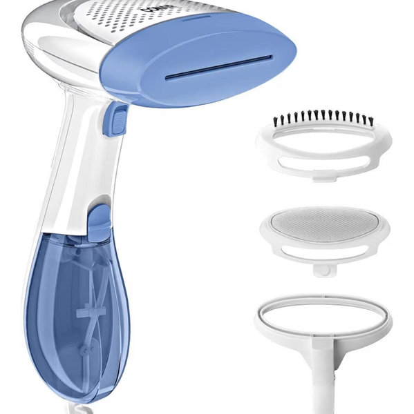 Conair Handheld Garment Steamer for Clothes, ExtremeSteam 1200W, Portable Handheld Design,White/Blue