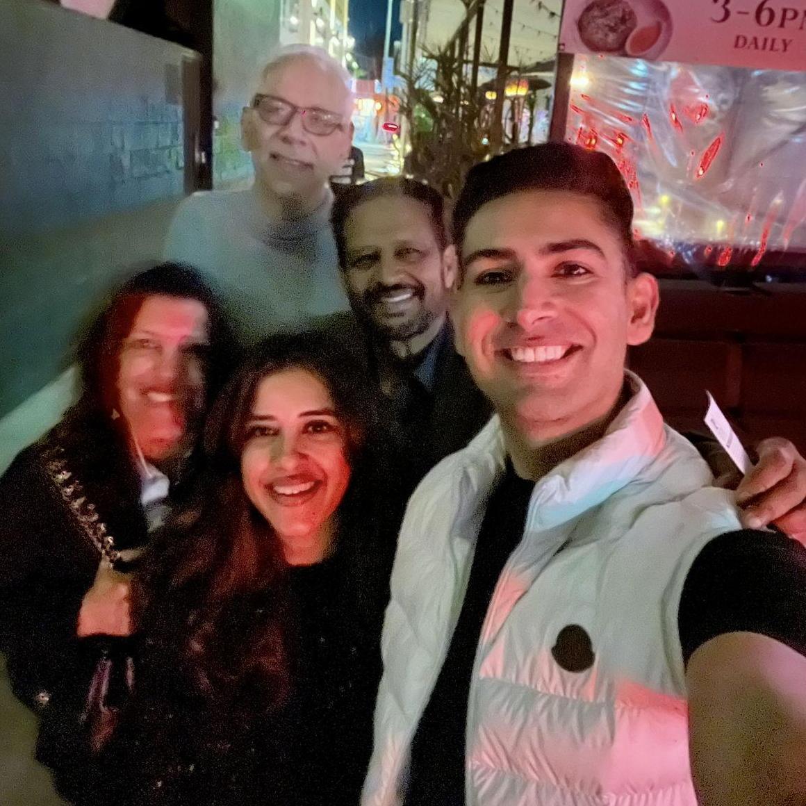 Celebrating Neelam's 30th birthday with family.