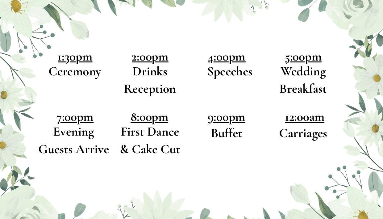 The Wedding Website of Lydia Cartwright and Callum Edwards