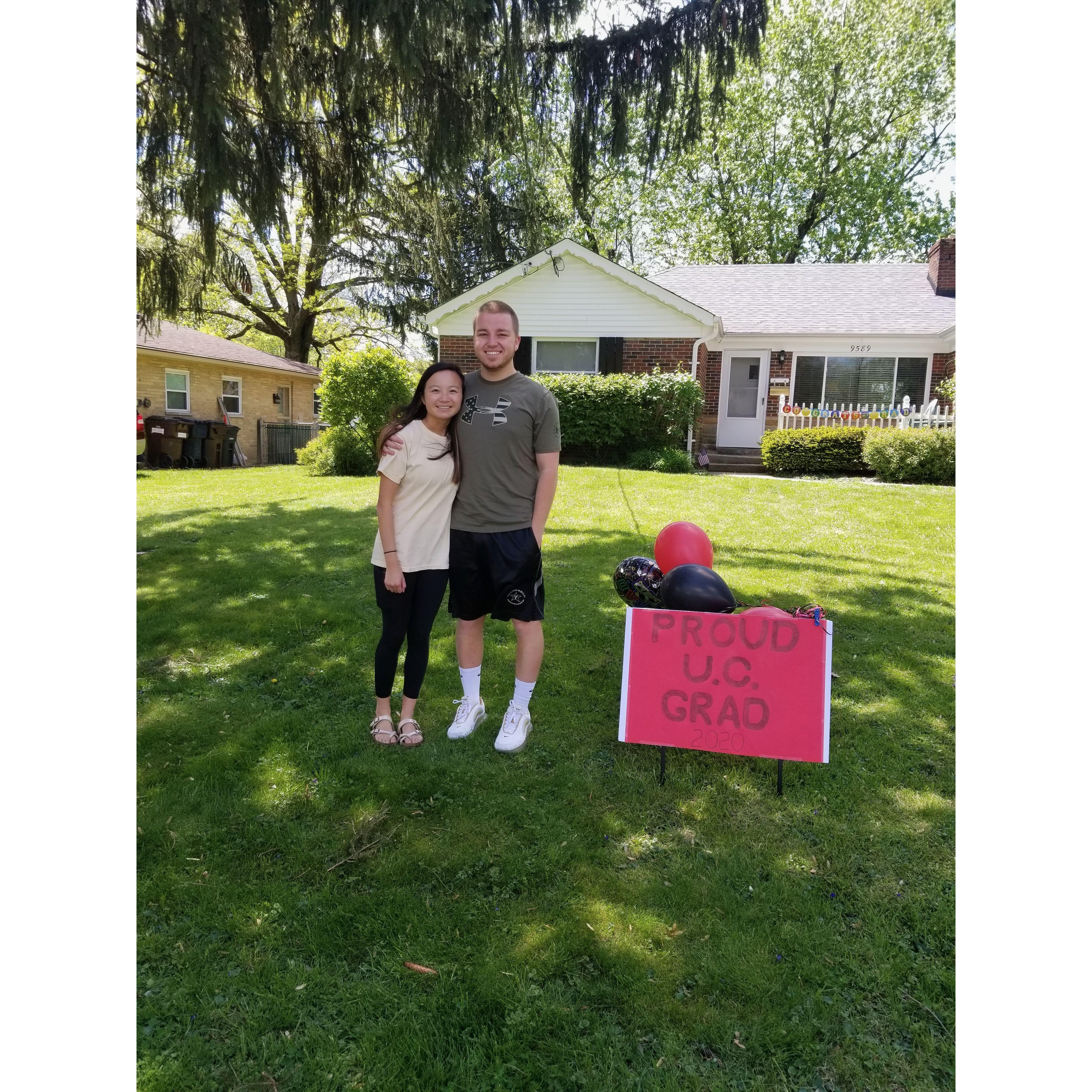 Amy's UC Graduation (Covid times), May 2020