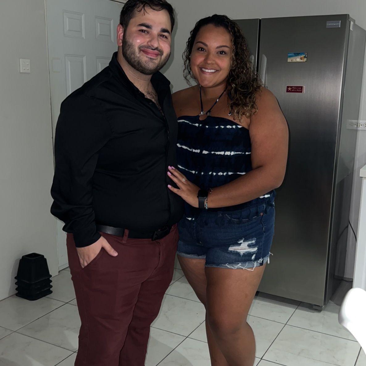 Our very first picture together & our first date as BF & GF!