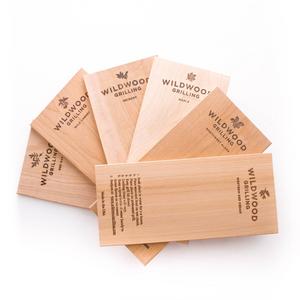 Wildwood Grilling Grilling Plank Variety Pack + Recipe eBook - 6 Flavors - Cedar, Alder, Hickory, Cherry, Maple, Red Oak - 6 Planks - 5x11