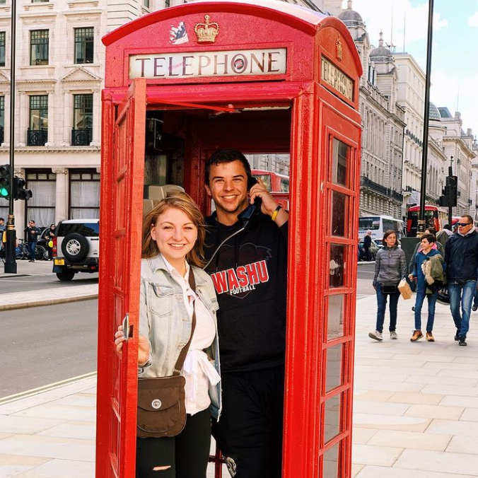 Our first of many trips together (England & France)