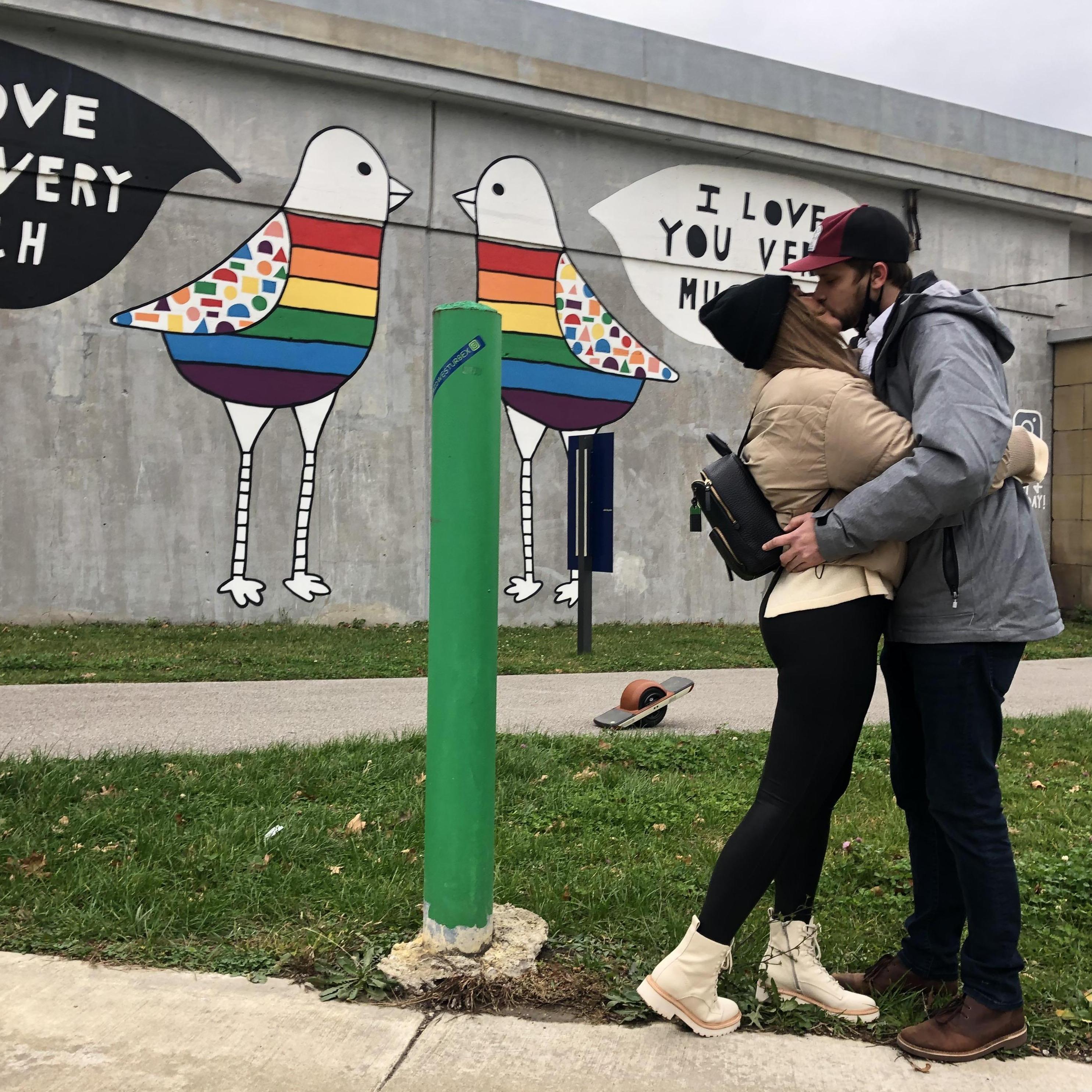 A mini-vacation in the Cleveland, OH area - Drew's hometown! If you look closely, you'll see our Onewheels in the background - our favorite way of getting around!