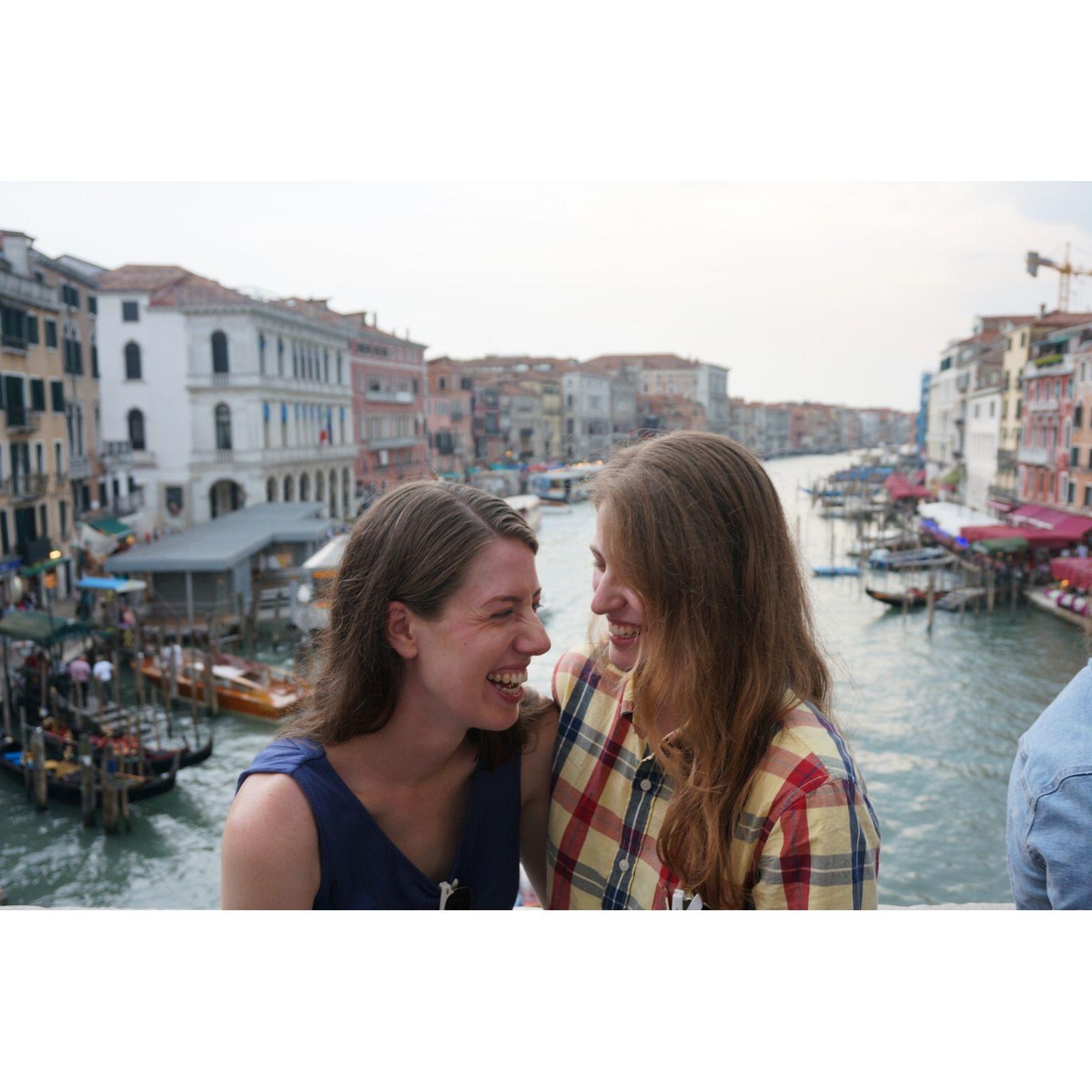 First overseas adventure together in Italy with the Albitz family.
