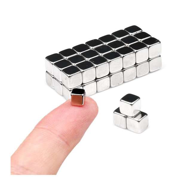 45Pack Small Square Cube Magnets,Fun Magnets,Tiny Magnets Magnets for Crafts, Fridge Magnets,Refrigerator Magnets, Magnets for Whiteboard, Block Magnets,Cute Magnets (5x5x5mm)