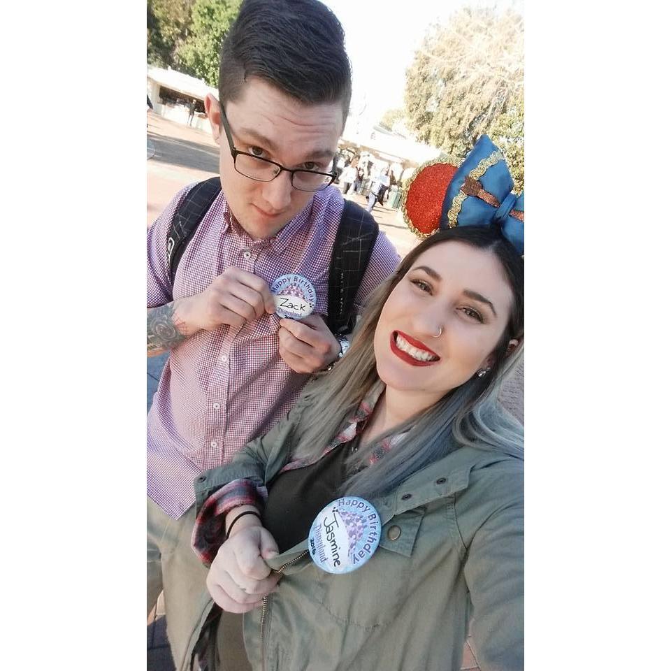 Celebrating our birthdays at Disneyland