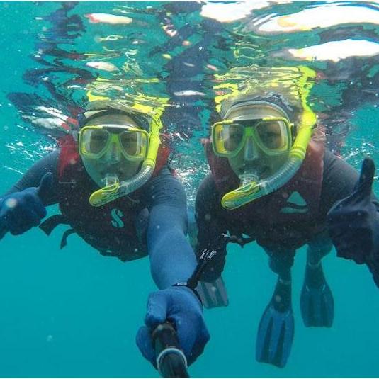 Diving in the Great Barrier Reef for Tony's 30th birthday in 2016.