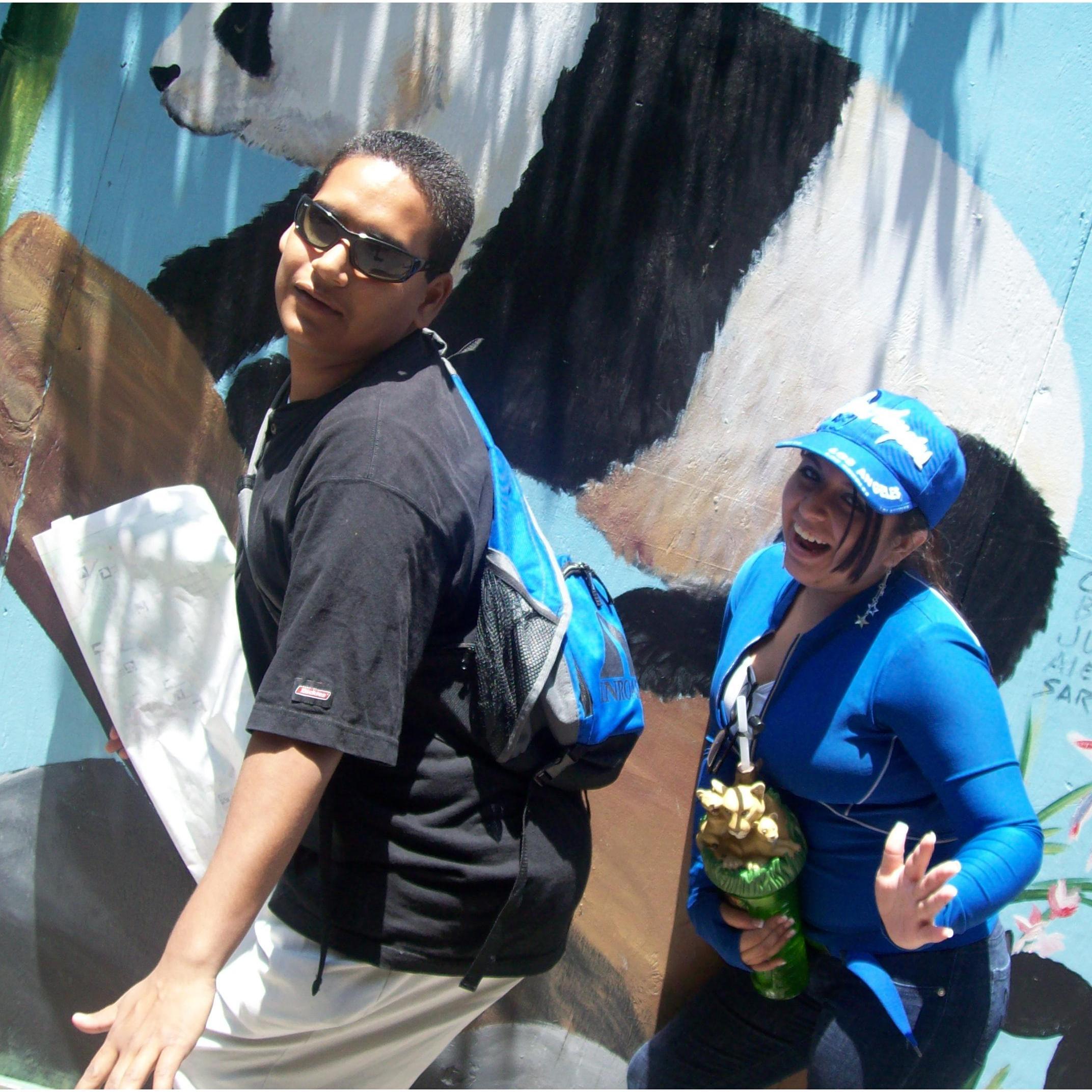 A Couple of teens at San Diego Zoo