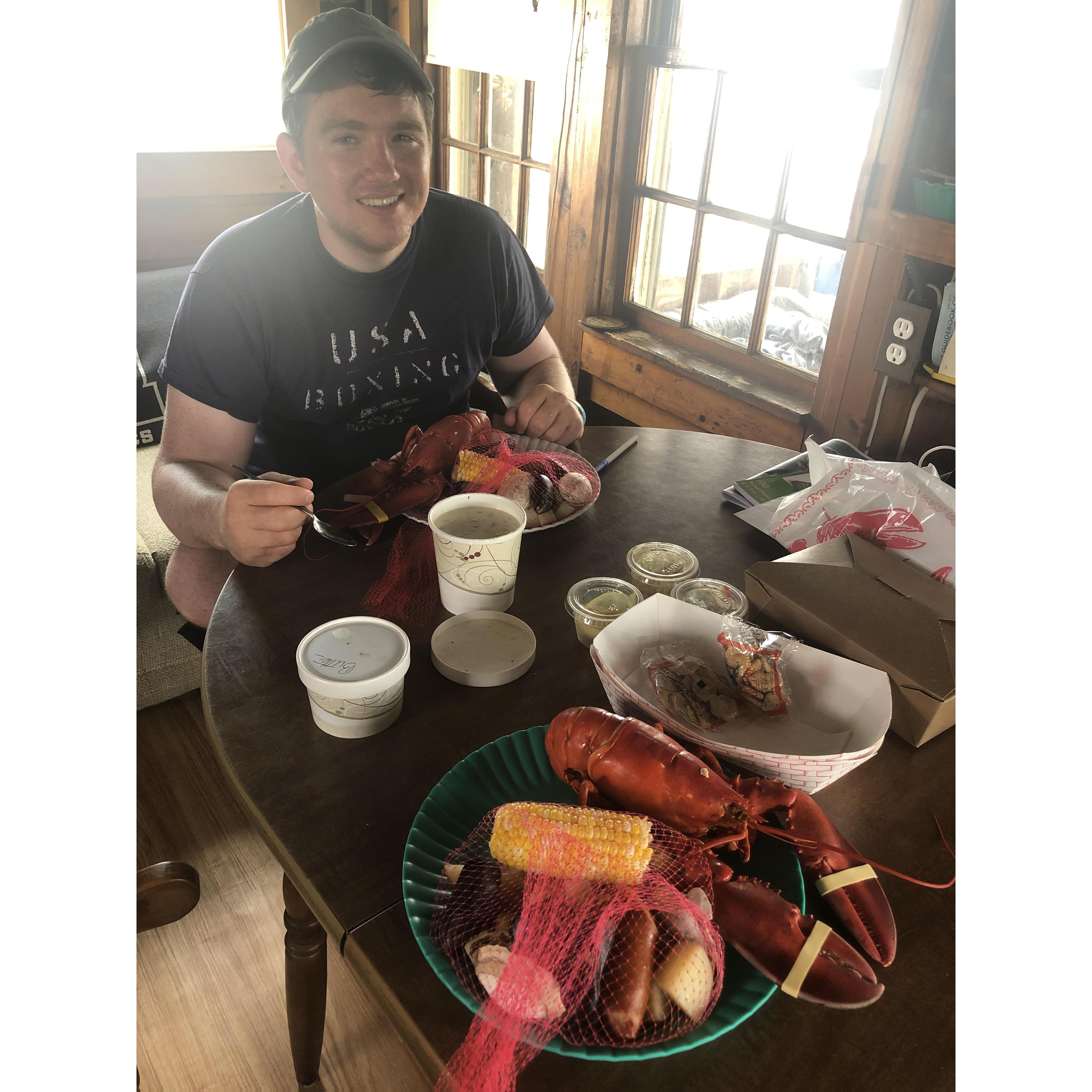 Our annual to-go clambake, Dennisport, Cape Cod 2019