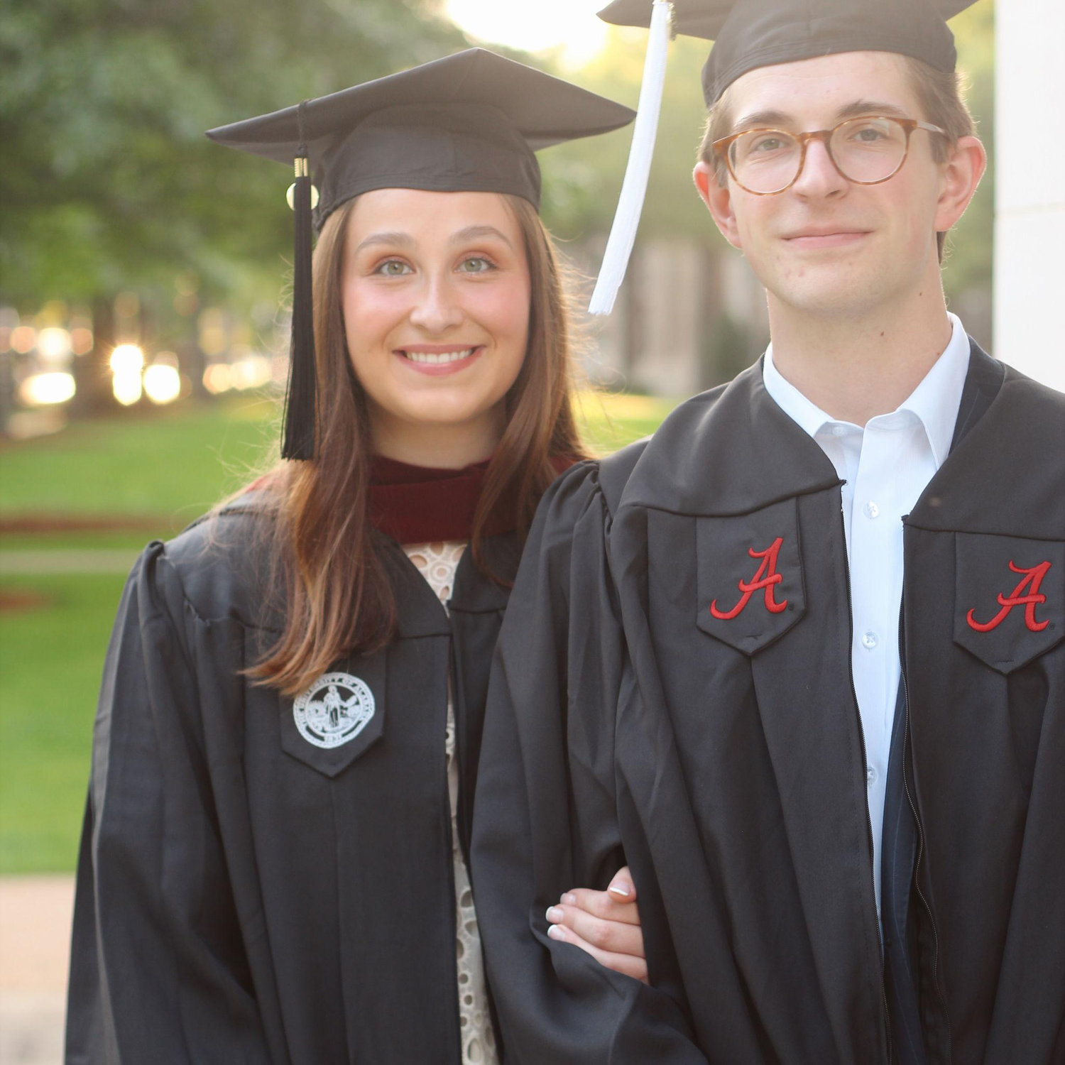 Graduating with our Bachelors and Masters at Alabama!