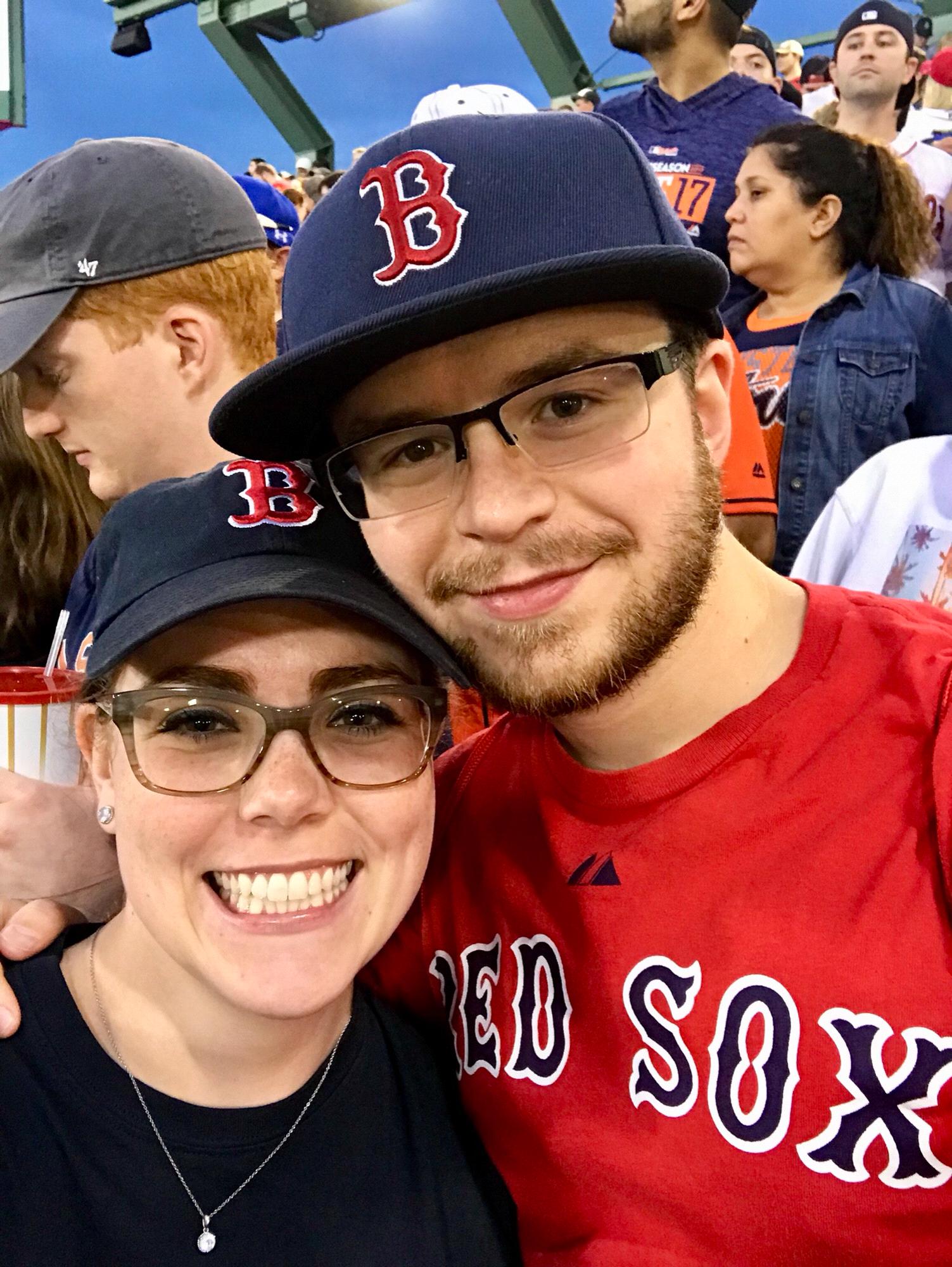Seeing the Red Sox win their playoff game at Fenway Park in October 2017 was so awesome!