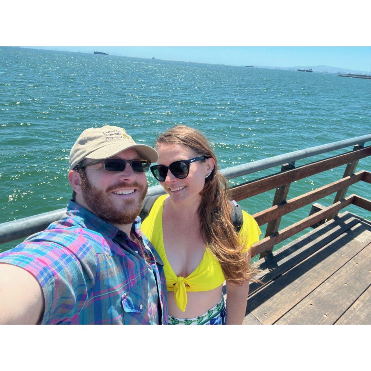 First beach trip together. June 2022.