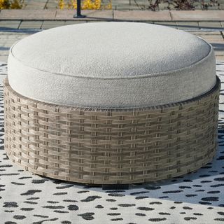 Calworth Cushioned Outdoor Ottoman