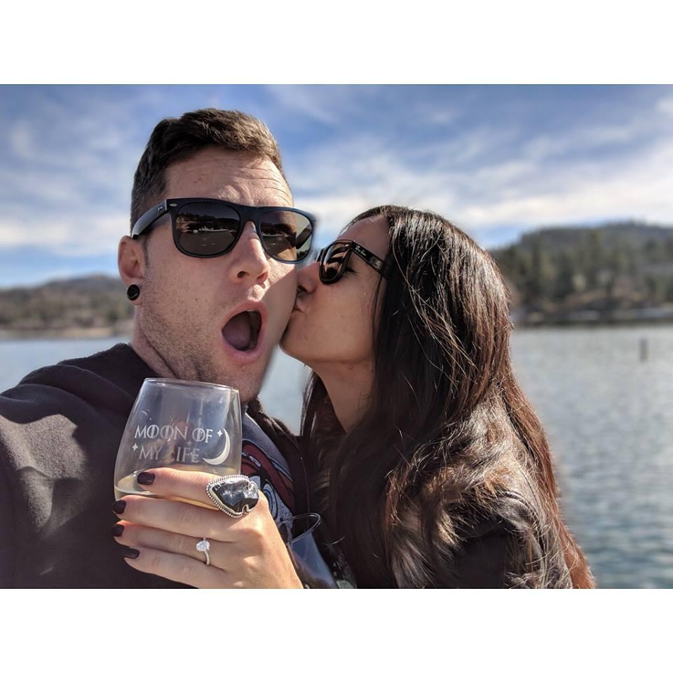 Celebrating our engagement in Lake Arrowhead