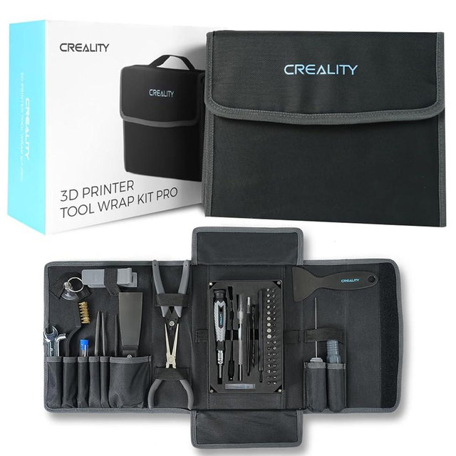 Creality 3D Printer Tool Kit, 74Pcs 3D Printing Tool Wrap Kit Assembly/Removal/Filament Cutting Set 3D Printer Accessories for All FDM Printers Cleaning Finishing Printing