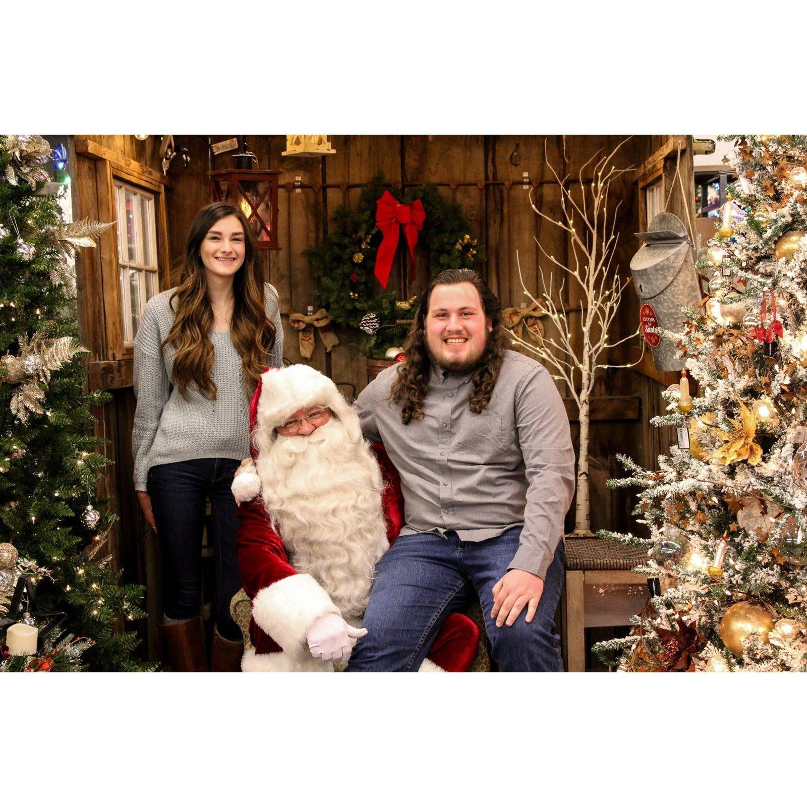Our Santa photos our first year in Pullman