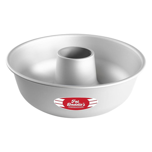Fat Daddio's RMP-12 Anodized Aluminum Ring Mold Pan, 12 x 4 Inch, Silver