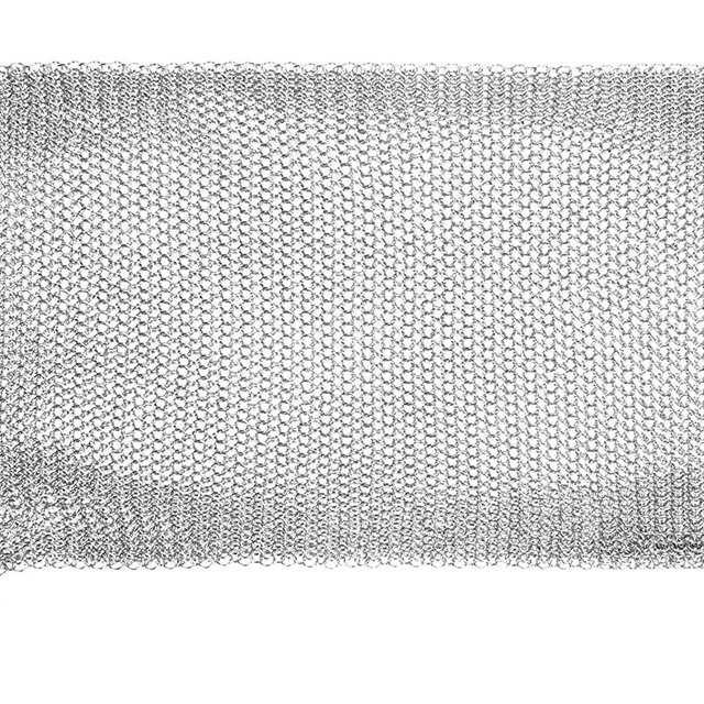 Knapp Made Chainmail Dishcloth 7”x5” - Replace Your Dirty Sponge - All Purpose Kitchenware, Pots & Pans Cleaner - Lasts a Lifetime