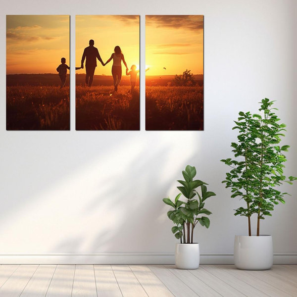 Your own Photo On 3 Custom Canvas | 3 Prints | Wooden Frames | Framed Prints | Custom Photo | 3 Split Canvases | 3 Split Panel | Home Decor