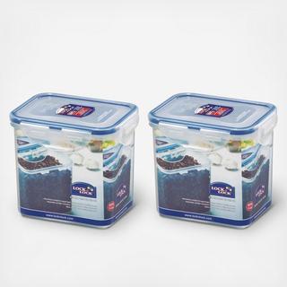 Easy Essentials Pantry 3-Cup Rectangular Food Storage Container, Set of 2