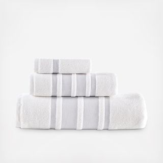 Contrast Border 3-Piece Towel Set