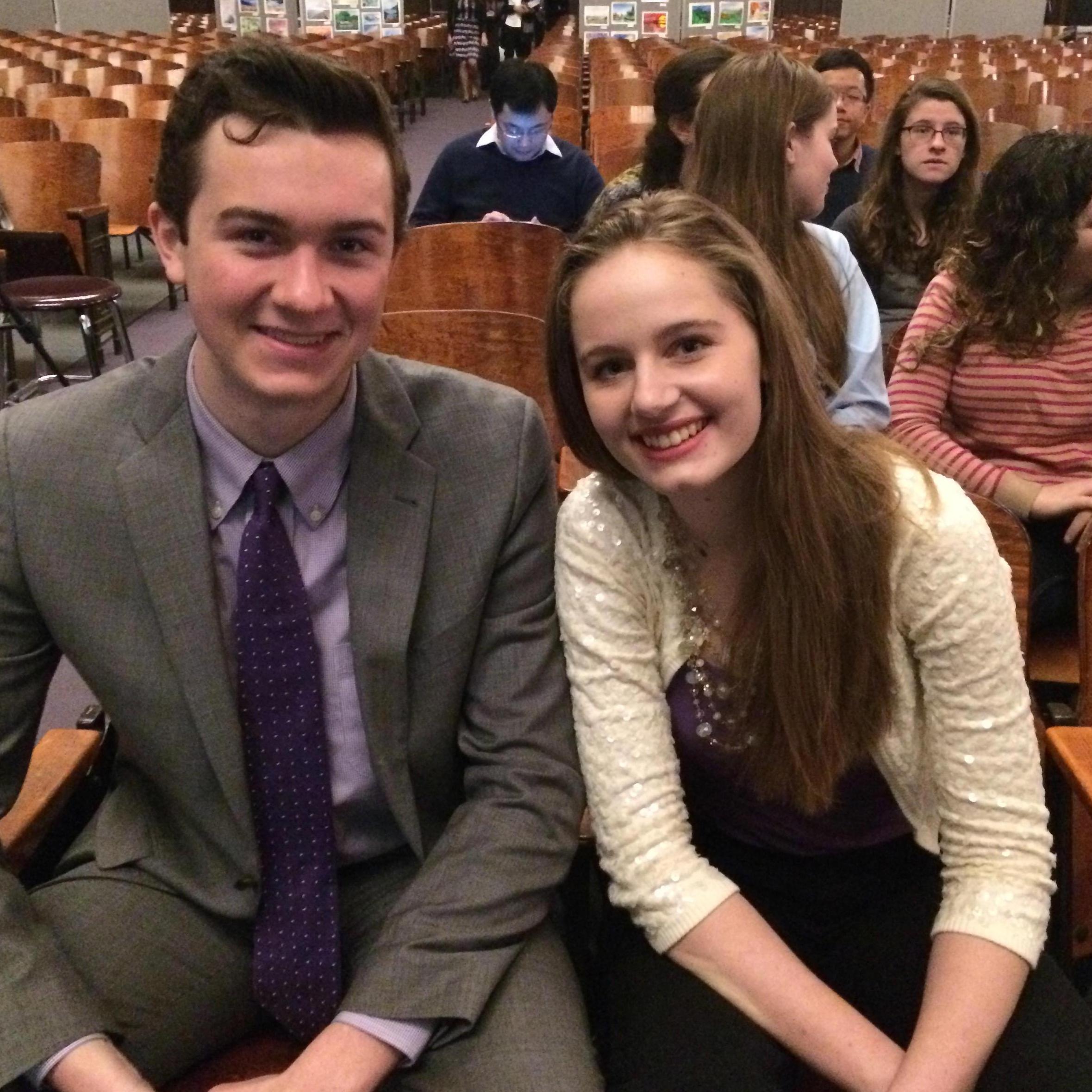 Prepping for our senior capstone presentations at BLS. (2015)