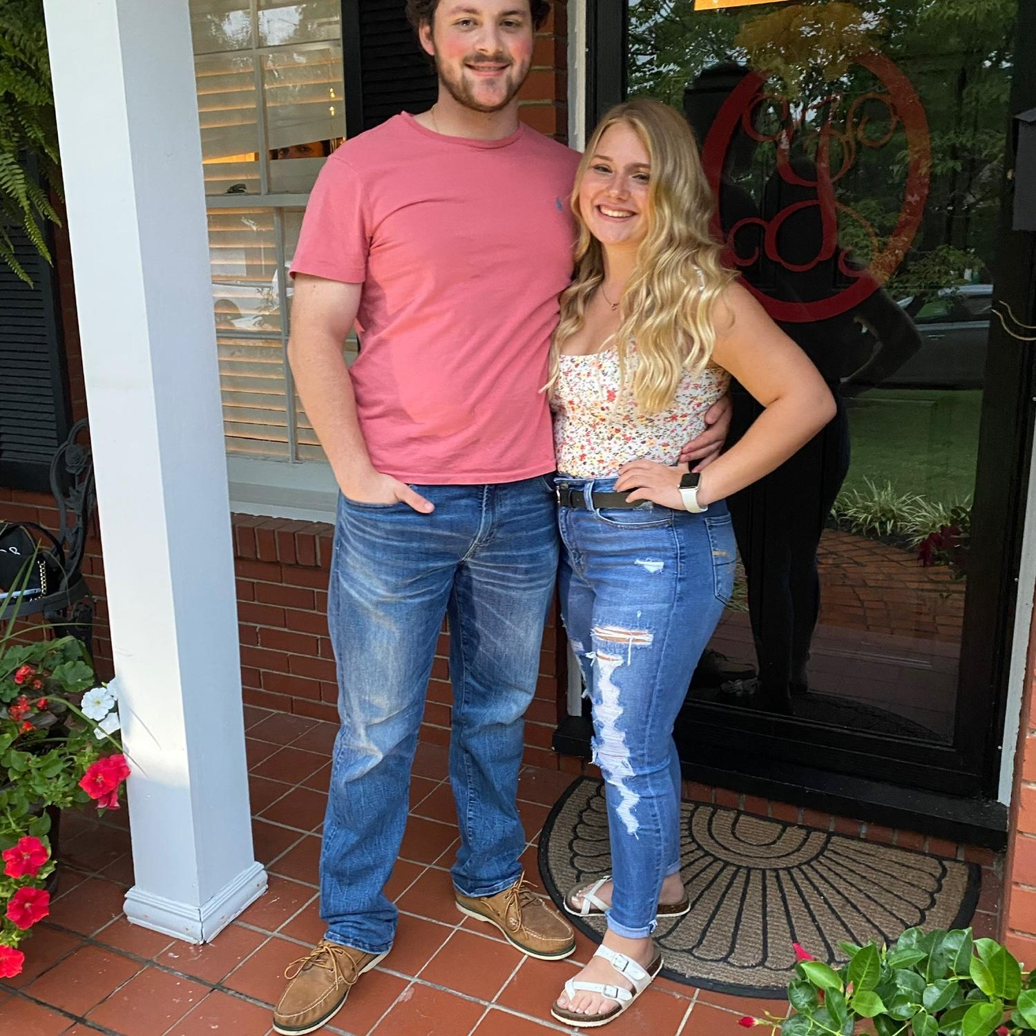 Our first picture together from July of 2020. Babies.