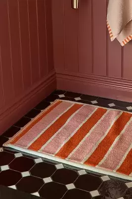 Tufted Sutton Cotton Stripe Bath Mat