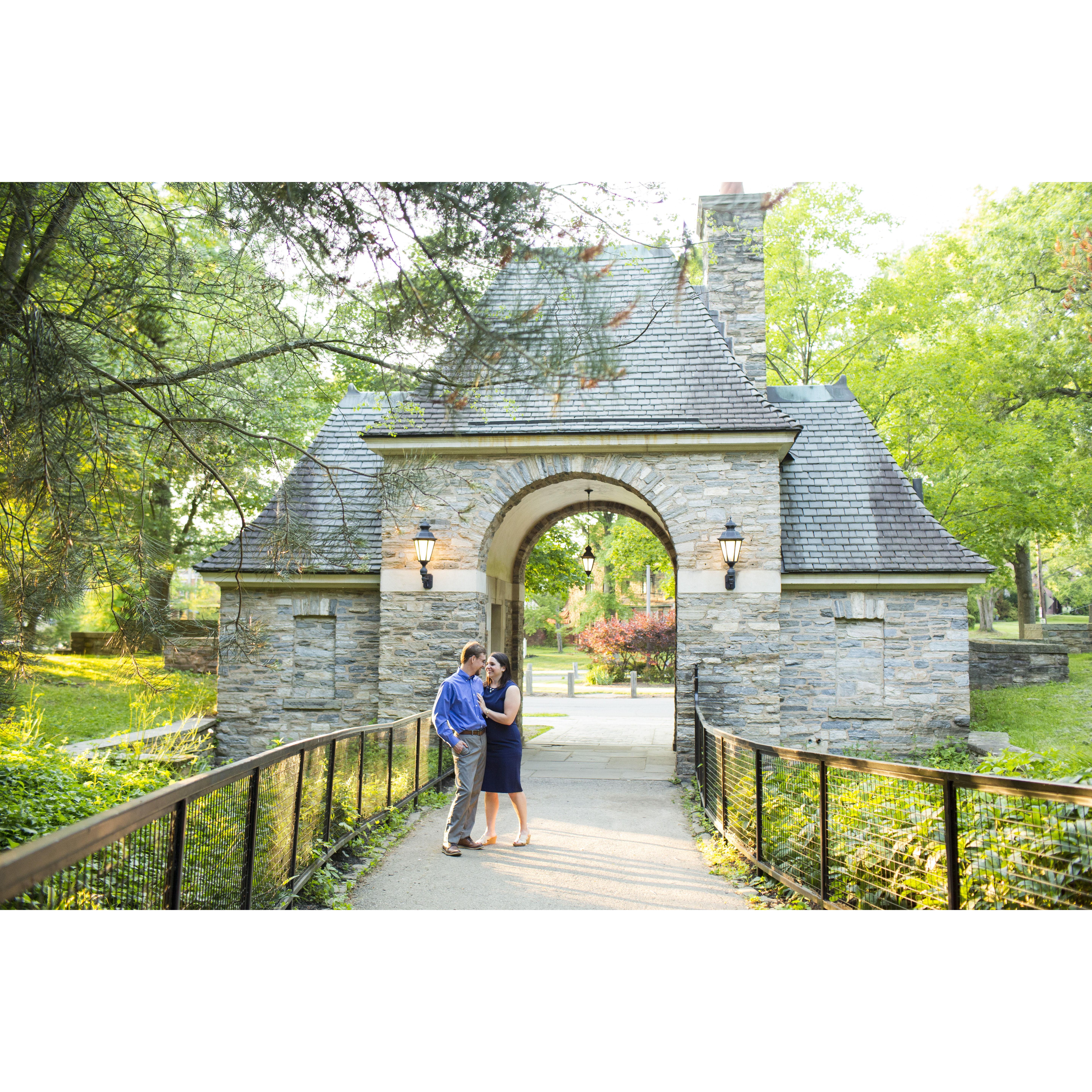 We're "Frick'ing" in love.

AN. Shannon told Todd this joke, and he said "You forgot the closing quotation mark.