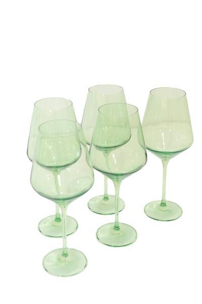 Estelle Colored Wine Glasses, Set of 6
