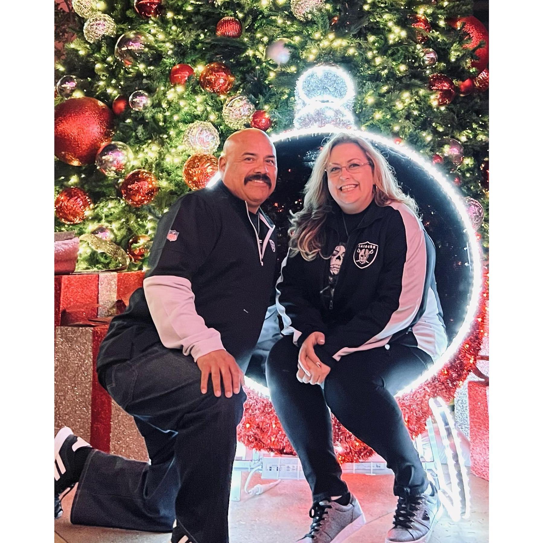 A special Christmas Memory that included Santa, a Light Show, Snow and us time!
