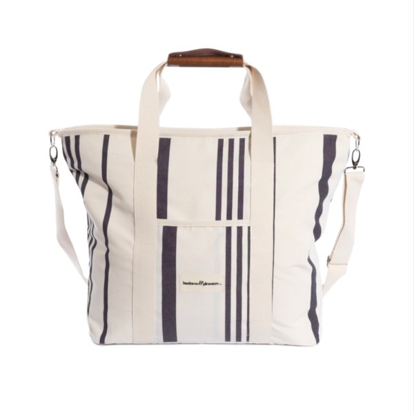 The Cooler Tote Bag - Vintage Black Stripe
