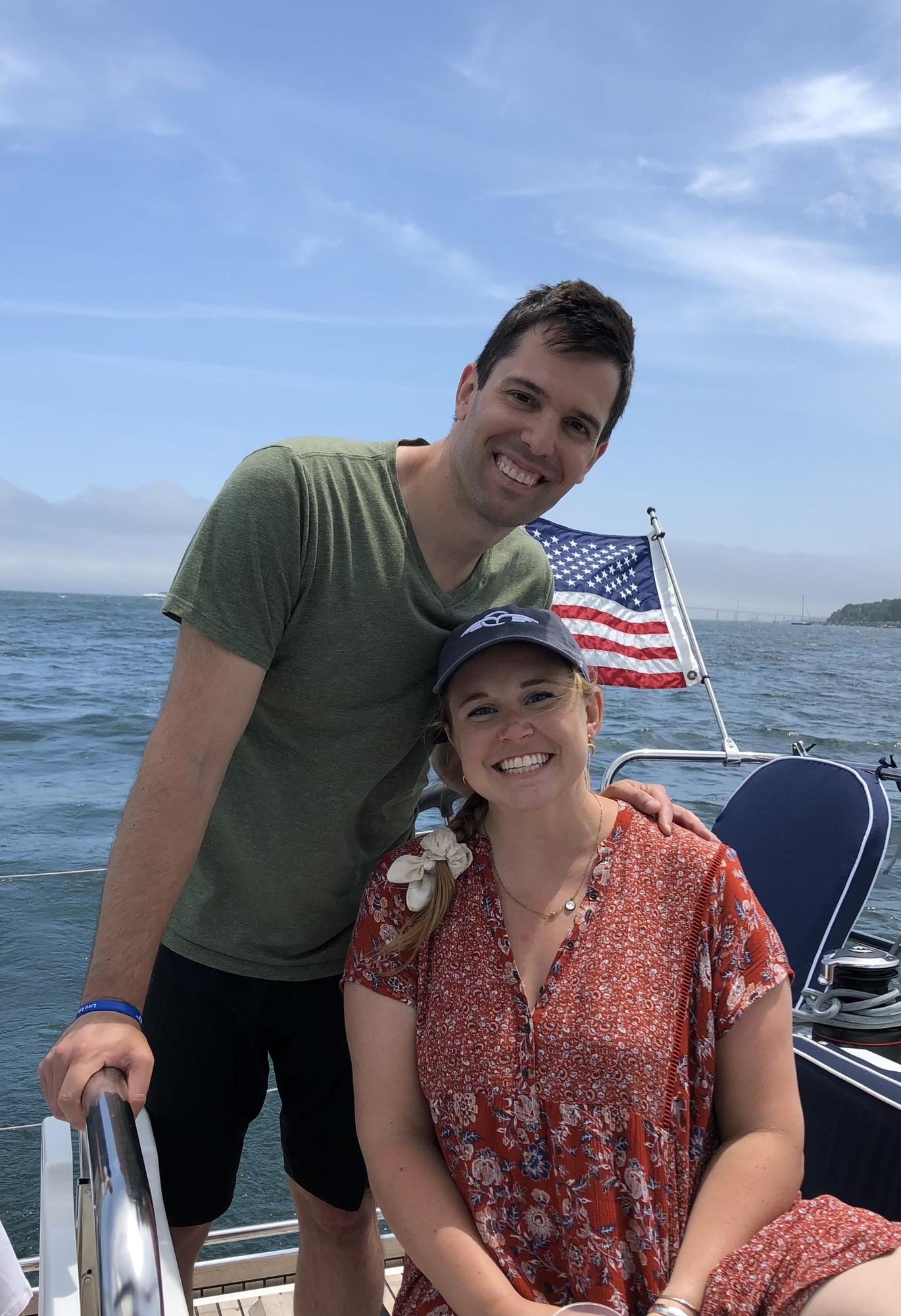 Sailing on No Worries in Newport 2021