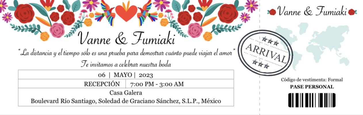 The Wedding Website of Vanne Pacheco and Fumi Satou