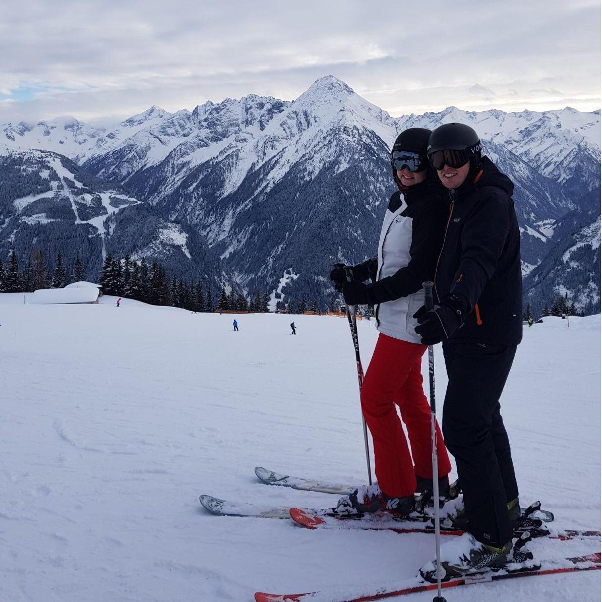 Teaching John to ski! - Austria