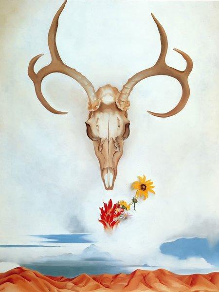 Summer Days by Georgia O Keeffe, black frame