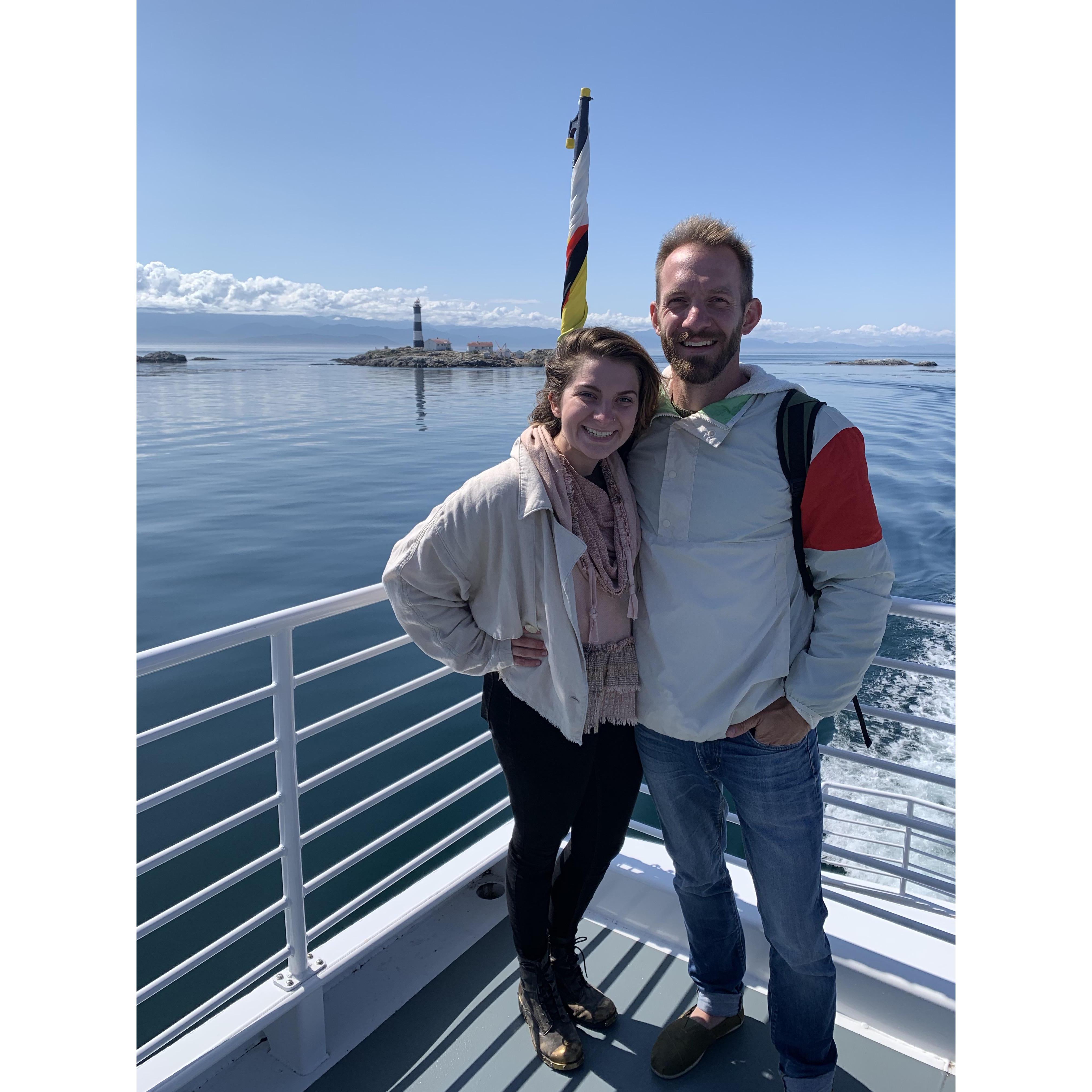 Our first time out of the country together (Canadian Waters)