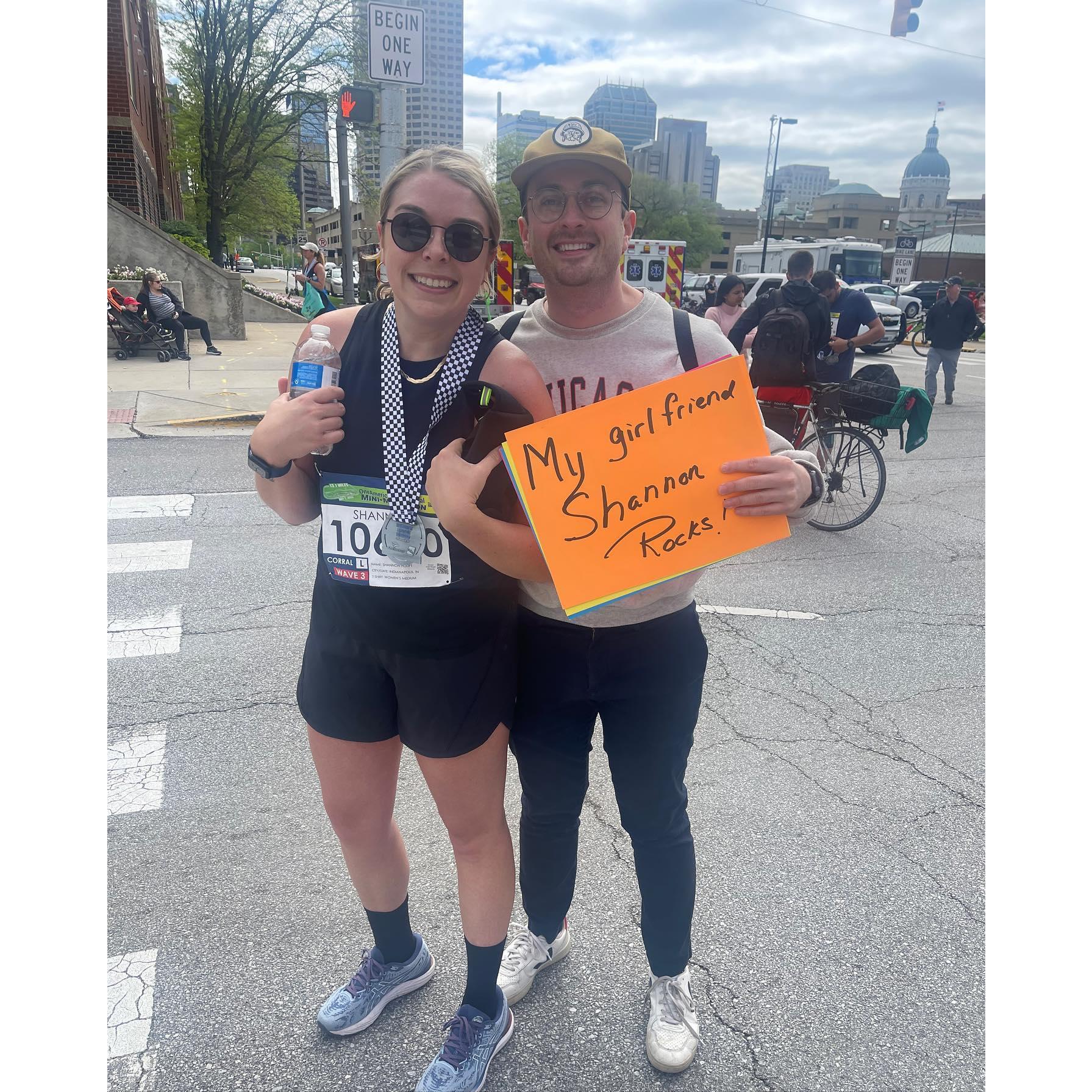 Shannon ran a half marathon!