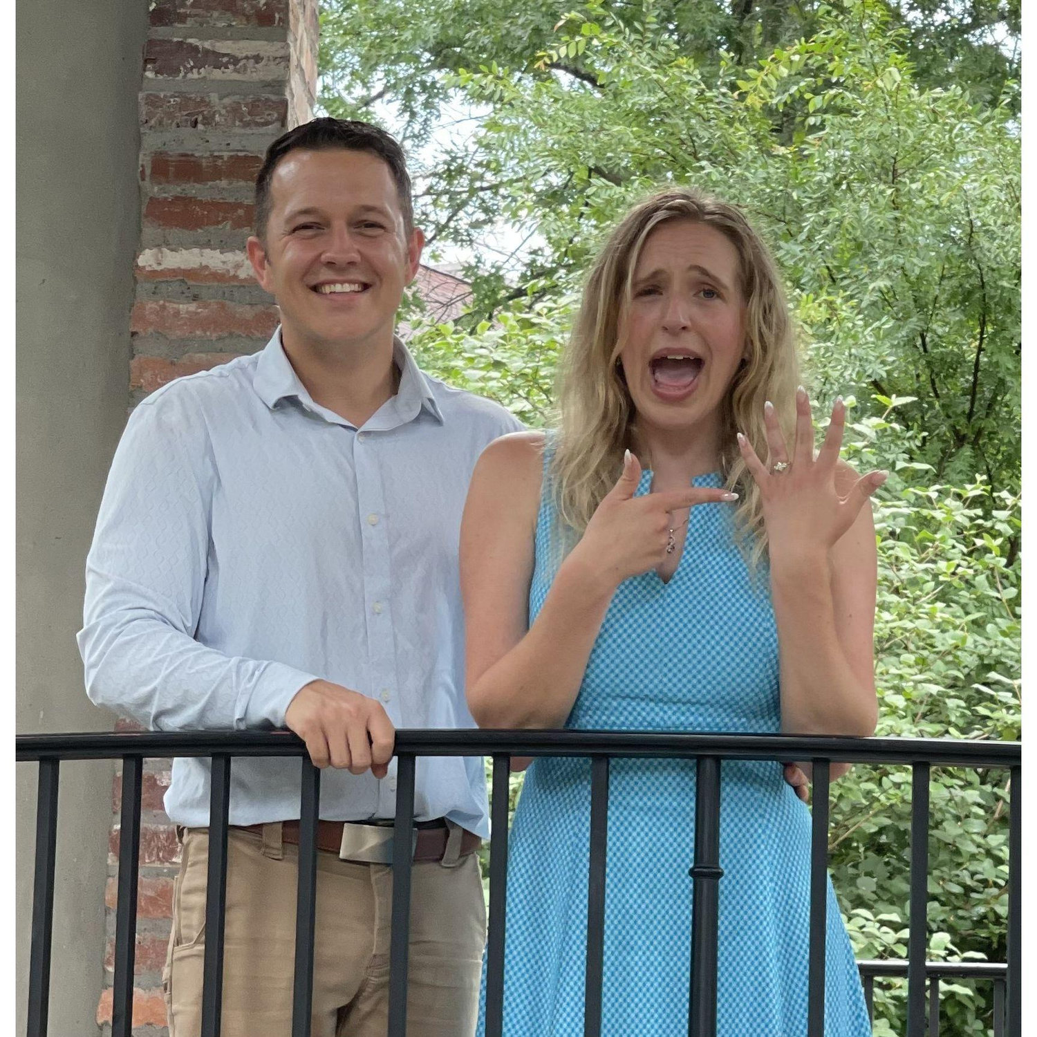 Some may say Kayley was 100000% shocked that the engagement happened that day!